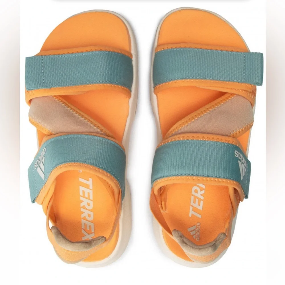 Adidas Womens TERREX SUMRA SANDALS FX6049 ORANGE WHITE US 6